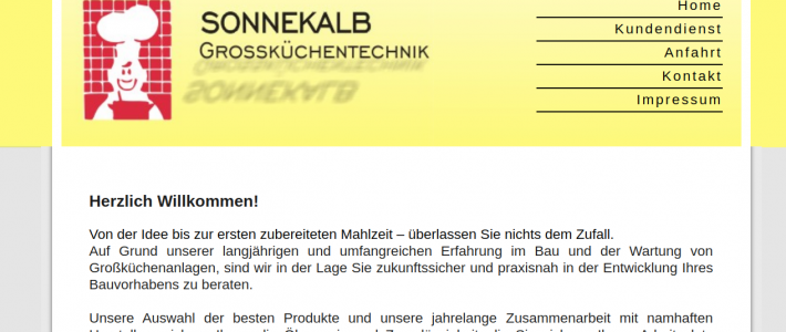 Großküchentechnik Sonnekalb